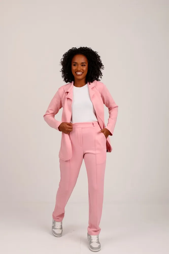Blazer de luxo Lady Griffe Rosa Bebê - Imagem 2